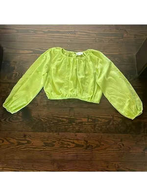 Velvet By Graham & Spencer Top In Yellow size M thumbnail 3