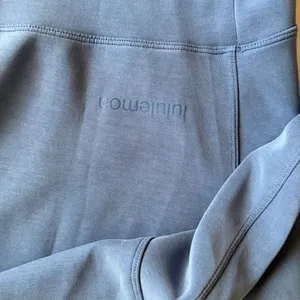 Lululemon soft stream Cropped Crewneck Sweatshirt in Slate Blue thumbnail 3