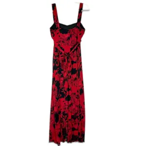 Connected Apparel Mesh Overlay High Low Maxi Dress Size 16 Whimsigoth Vampire thumbnail 4