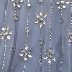 MAC DUGGAL 9222 Blue High Neck Sleeveless Embellished A Line Cocktail Dress thumbnail 9