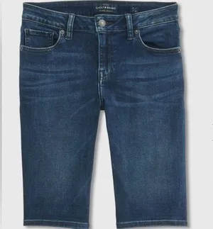 Lucky Brand The Bermuda Shorts (Sz 4/27) Dark Blue Denim Jorts Jean Shorts thumbnail 1