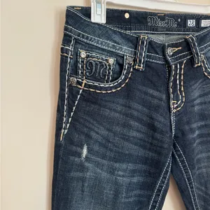 Miss Me Signature Skinny Jeans Women’s Size 28 x 31 JS5016S2 Dark Wash Stretch thumbnail 3
