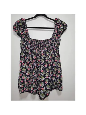 $128 NWOT Free People Gaia Cord Corduroy Cute Babydoll Printed Tunic XS thumbnail 6