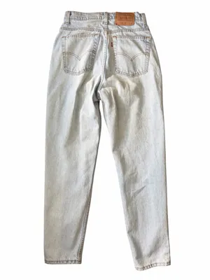 Vtg 90s Levi’s 521 jeans light wash tapered leg high rise thumbnail 5