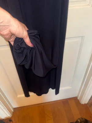 Classic navy Short-Sleeve Maxi Dress - Women's thumbnail 6
