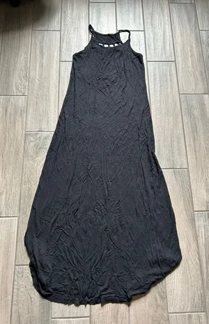 Charming Charlie Black Strappy Halter Maxi Dress thumbnail 1