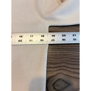Elie‎ Tahari Merino Wool Cardigan Cream Open Front Hook Closure XL thumbnail 6
