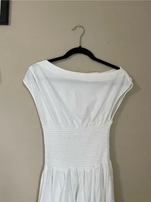 Altar’d State Alianna Mini Dress Size XS Off Shoulder Smocked Flirty Brunch Boho thumbnail 9