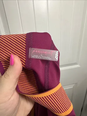 Free People Movement Purple and Orange High Waisted Workout Leggings thumbnail 10