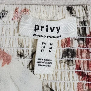 Privy Floral Off Shoulder Crop Top with Long Sleeves.‎ Size: M thumbnail 6