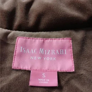 Isaac Mizrahi NY Women's Velvet Puffer Coat Size Small Brown Cozy Winter Jacket thumbnail 9