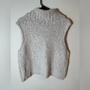 Free People Little White Lies Sweater Vest Oatmeal Large‎ thumbnail 7