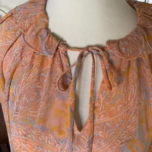 Illa Illa Tiered Paisley Dress Size‎ Medium Multi Color thumbnail 2