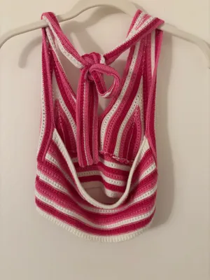 Pink halter top thumbnail 3