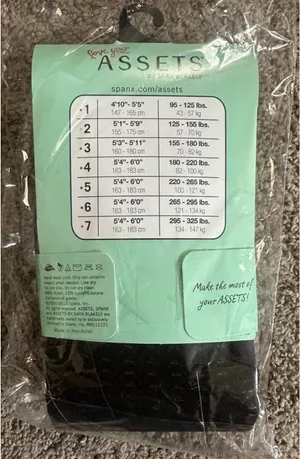 Assets Spanx Shaping Wish Bone Textured Shaping Tights by Sara Blakely In Black thumbnail 4