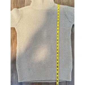 Abercrombie & Fitch Women’s Turtleneck Sweater XS Beige Ribbed Knit Cotton Blend thumbnail 6