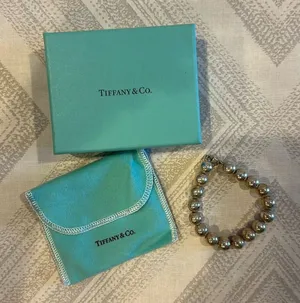 Tiffany & Co. Sterling Silver Beaded Hardwear Ball Bracelet - 7” thumbnail 1