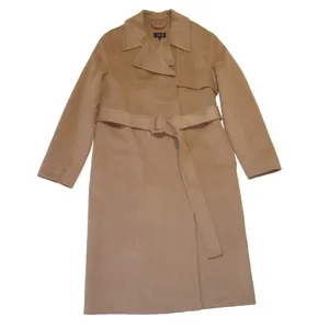 NWT Quince Double-Faced Merino Wool Trench Coat in Caramel S thumbnail 2