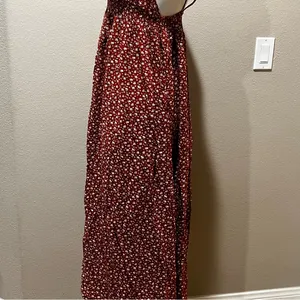 Blush and J orange floral spaghetti strap dress thumbnail 5