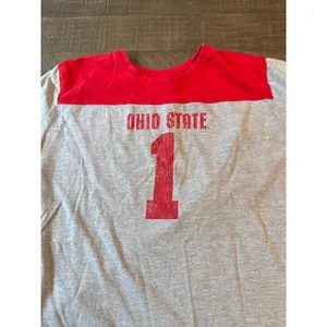 Nike Women's‎ Scarlet Gray "Ohio State" Short Sleeve Tee Size XL thumbnail 2
