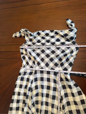 Collectif Giordana Gingham Retro Swing Dress Sz M UK12 US8 thumbnail 5