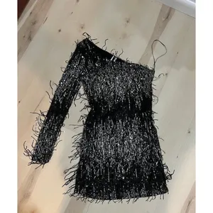 Identity NEW Women 1X Plus Size Flapper Retro Chic Shimmer Sequin Mini Dress thumbnail 7