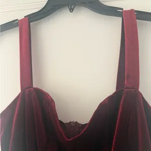 Valentine Cider Deep Red Velvet Woman’s Dress thumbnail 4