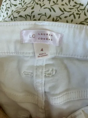 LC Lauren Conrad white flare jeans high rise thumbnail 3