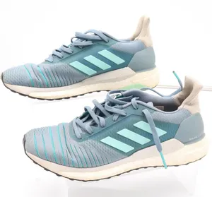 Adidas Solar Glide Womens Blue Mint Green Running Shoes Size 8.5 thumbnail 1