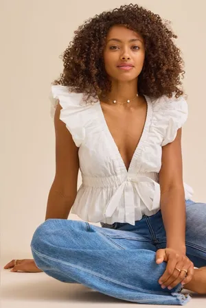 Altar'd state honey babydoll top | S thumbnail 1