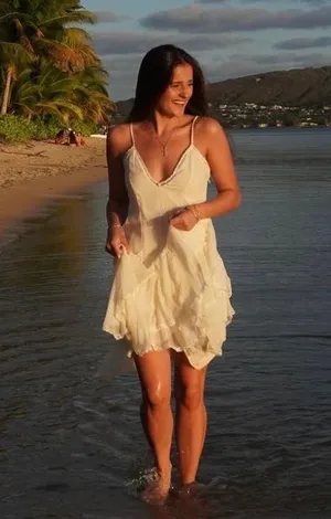 Zara dress sundress lace ivory cream flowy ruffle strapy boho summer vacation thumbnail 7