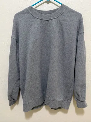 Lululemon Gray Oversized Crewneck Hoodie M/L thumbnail 1