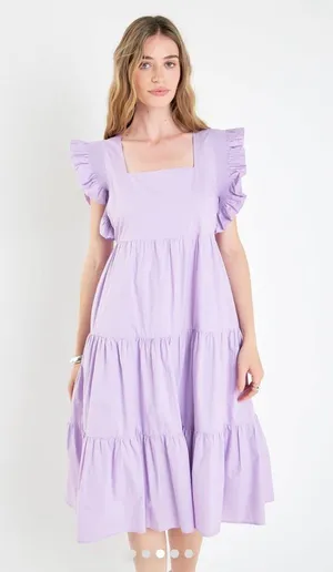 English Factory Tiered Midi Dress thumbnail 3