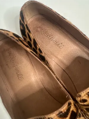 Madewell Alex Loafers Leopard Print Calf Hair Flats Size 8.5 Style AA199 thumbnail 5