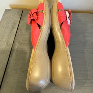 Softspots Pink Coral Leather Open Toe 11 W‎ Style 7302612 Style Floral thumbnail 5