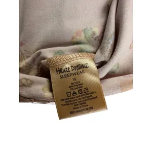 Haute Dreamz Mushroom Print PJ Top XL Pink Button Down Short Sleeve Sleepwear thumbnail 9