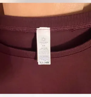 Maroon aerie offline cropped top  thumbnail 3