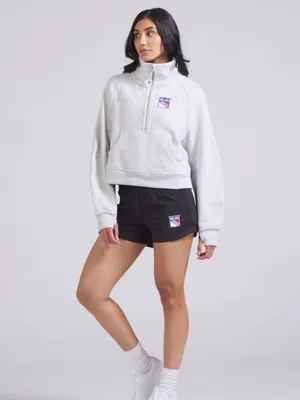 NWOT Lululemon x New York Rangers sz L Scuba Oversized Funnel Neck Half-Zip thumbnail 3