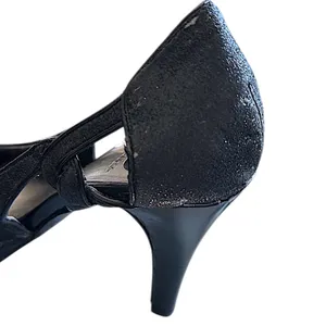 G by Guess Platform Pumps Womens‎ Black Good Glitter Peep Toe Heels Size 7.5 thumbnail 7