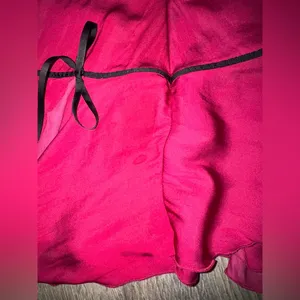 Urban Outfitters Pink mini skirt with black ribbon detail thumbnail 6