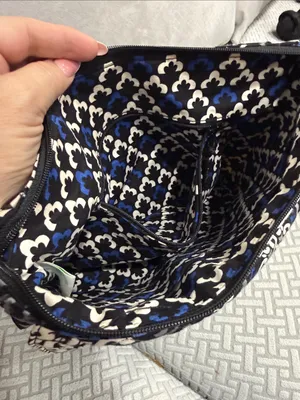 Vera Bradley Hipster Crossbody Canterbury Cobalt Tablet Bag w/Adjustable Strap thumbnail 5