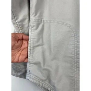 Toad&Co Womens Organic Cotton Button Down Shirt Jacket Shacket Grey Size L thumbnail 3