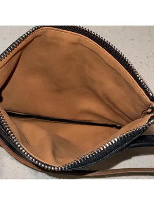 Michael Kors‎ Logo Belt Bag Black Gray Brown Waist Fanny Pack Purse Sz Medium thumbnail 12
