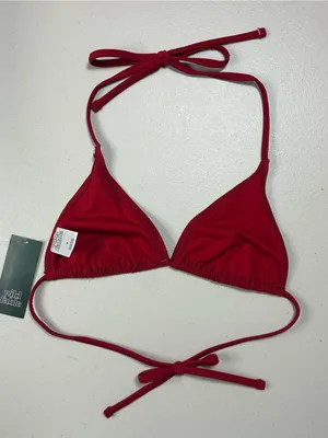 wild fable Red Tie-Back Triangle Bikini Top thumbnail 2