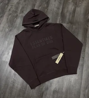 Essentials Fear of God Plum Hoodie Small thumbnail 1