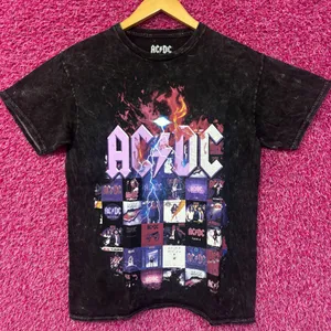 AC/DC Album Cover Arts Through The Years Hard Rock Tee M thumbnail 1
