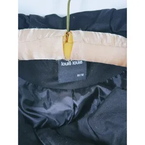 Louie Louie Double Breasted Belted Trench Coat Womens M Black Utility Scandi thumbnail 3