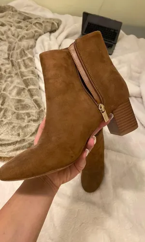 Brown Heeled Booties Size 9 thumbnail 2