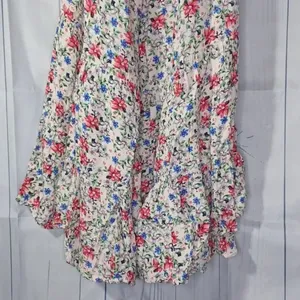 Umgee strapless flowy boho floral wide leg jumpsuit thumbnail 4