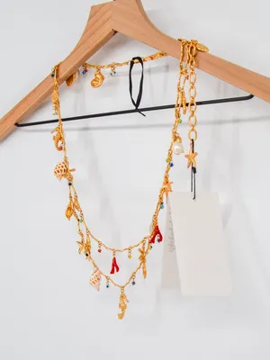 Zara Gold Tone Sea Charm Belt / Body Chain thumbnail 3